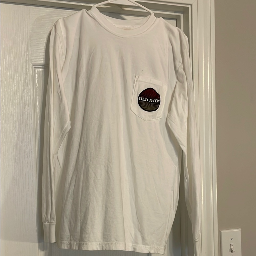 Old Row White Long Sleeve Shirt